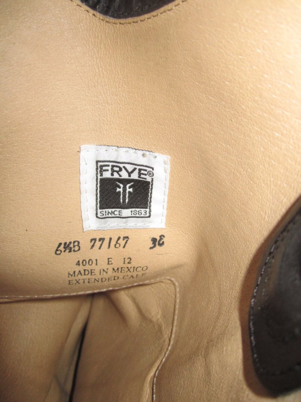 FRYE MELISSA Button Tall Boots Black Leather Women’s 6 1/2 M - Picture 16 of 16